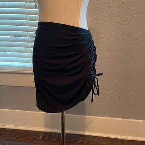 Calia Ruched Drawstring Swim Skirt